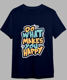 Blue Graphic Dropshoulder – 100% Cotton, Relaxed Fit