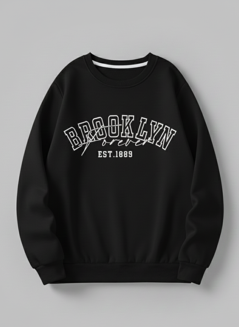 BROOKLYN SWEATSHIRT 100% COTTON IN 4 COLORS