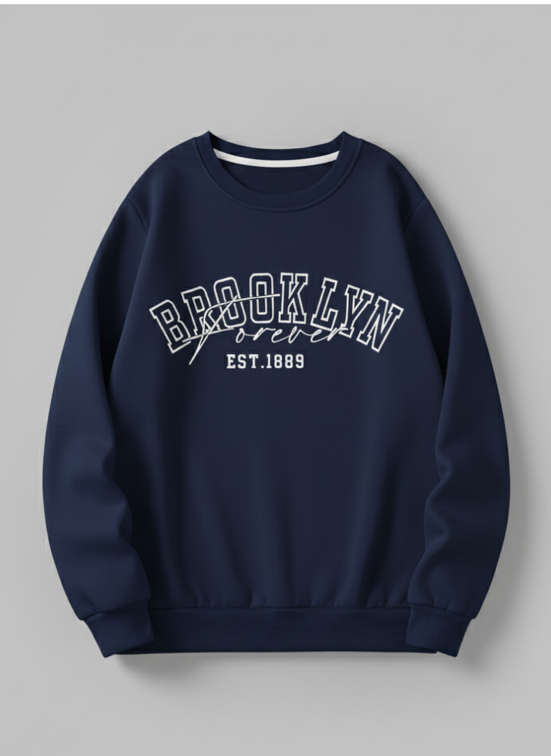 BROOKLYN SWEATSHIRT 100% COTTON IN 4 COLORS