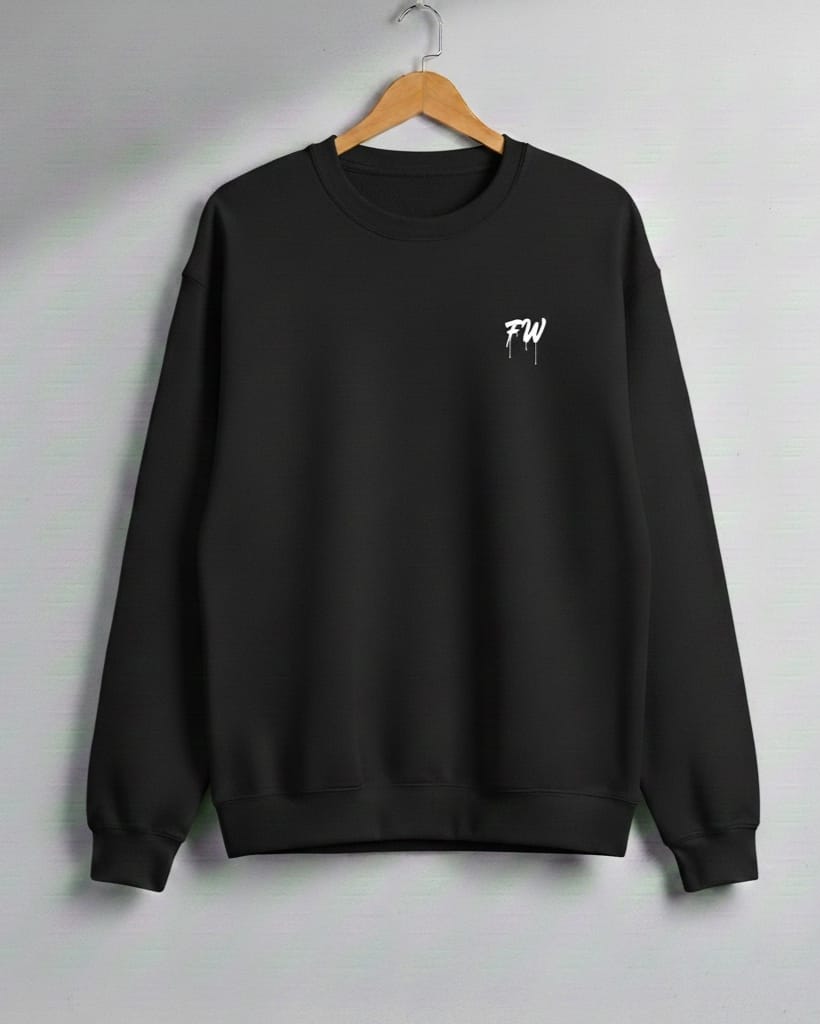 PLAIN SWEATSHIRT 100% COTTON IN 5 DIFFERENT COLORS