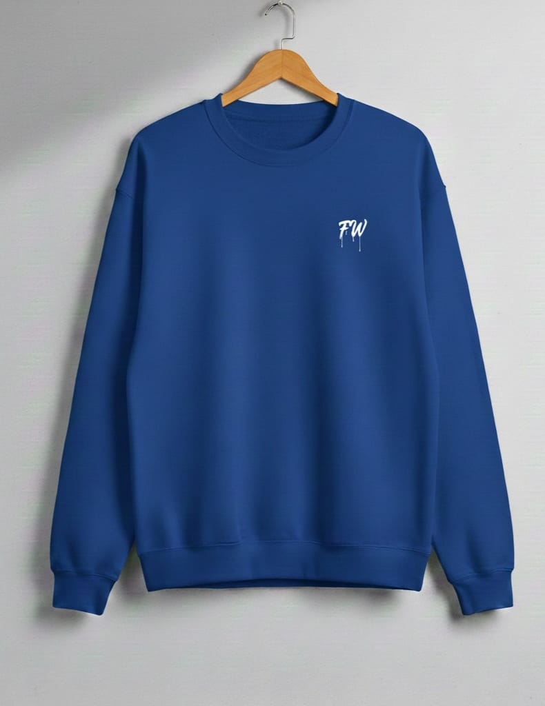 PLAIN SWEATSHIRT 100% COTTON IN 5 DIFFERENT COLORS