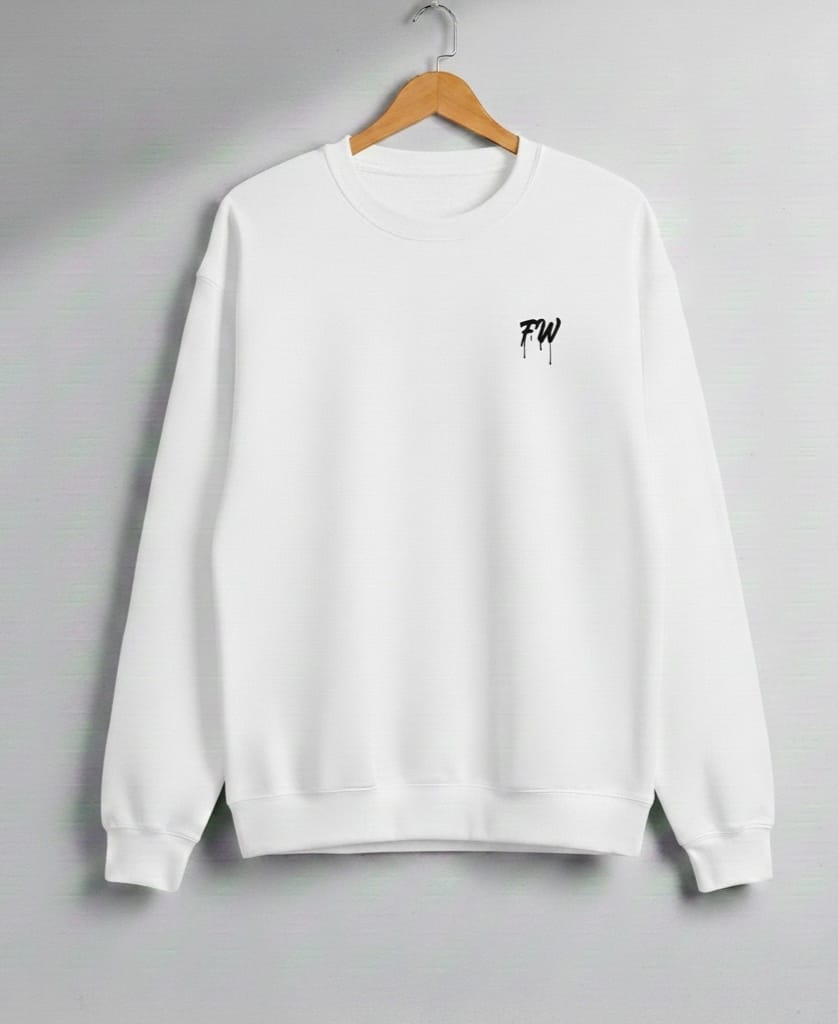 PLAIN SWEATSHIRT 100% COTTON IN 5 DIFFERENT COLORS