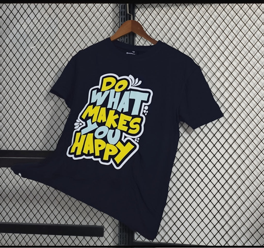 Blue Graphic Dropshoulder – 100% Cotton, Relaxed Fit