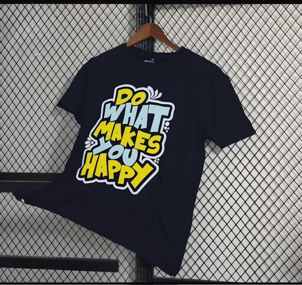 Blue Graphic Dropshoulder – 100% Cotton, Relaxed Fit